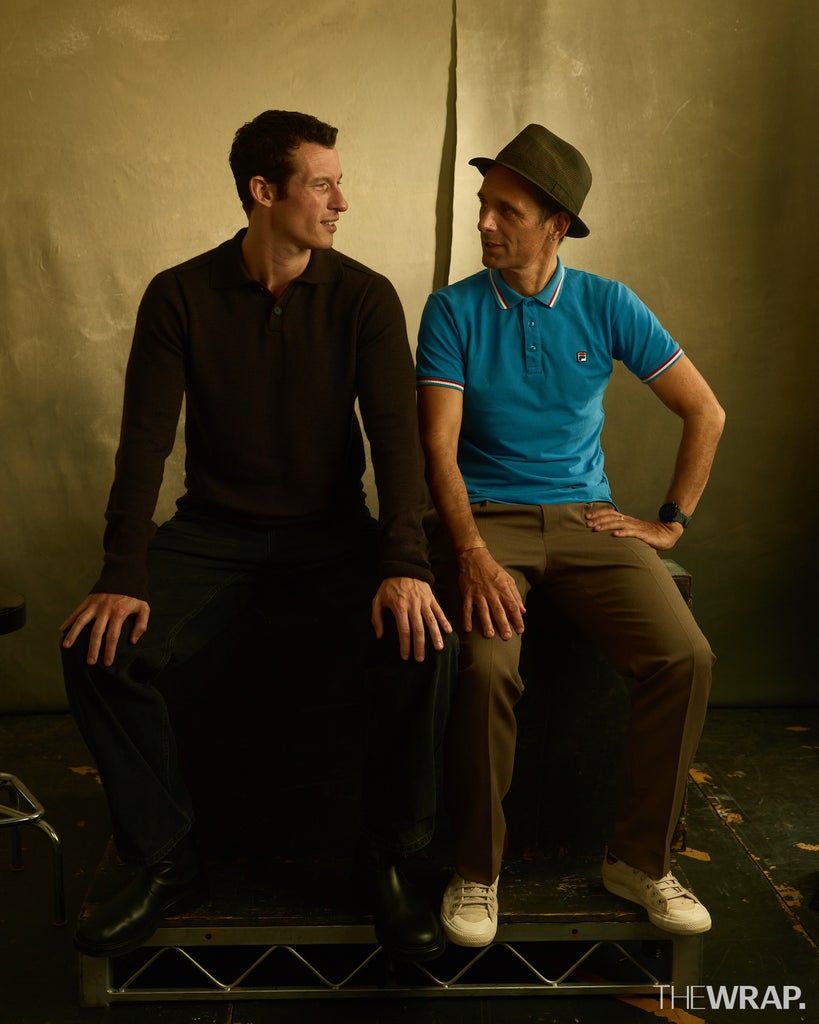 Callum Turner, actor, and Mark Jenkin, writer, director, “Rose of Nevada”