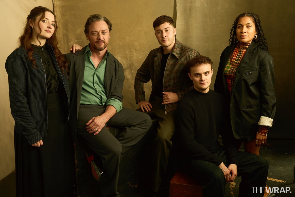Lucy Halliday, actress, James McAvoy, director, actor, Samuel Bottomley, actor, Séamus McLean Ross, actor, Rebekah Murrell, actress, and Rebekah Murrell, actress, “California Schemin”