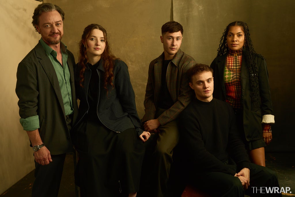 Lucy Halliday, actress, James McAvoy, director, actor, Samuel Bottomley, actor, Séamus McLean Ross, actor, Rebekah Murrell, actress, and Rebekah Murrell, actress, “California Schemin” 