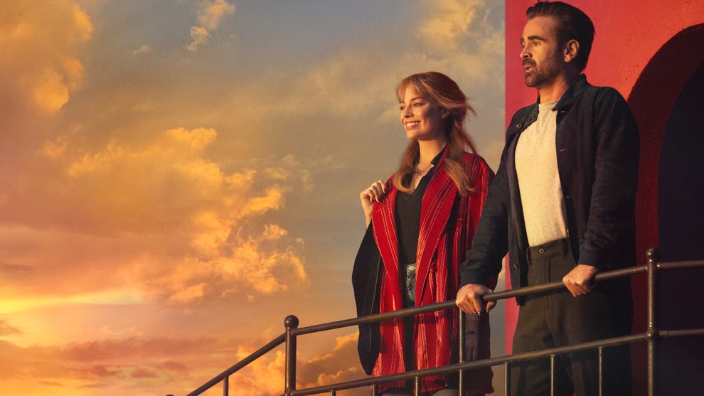 Margot Robbie and Colin Farrell in "A Big Bold Beautiful Journey" (Matt Kennedy/Sony Pictures)