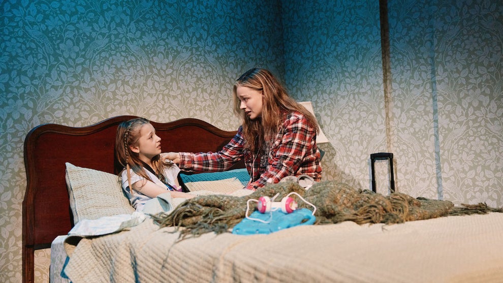 River Lipe-Smith and Chloë Grace Moretz in MCC Theater's 2025 production of CAROLINE - Photo by Emilio Madrid