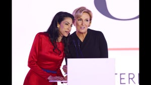 Huma Abedin and Mika Brzezinski