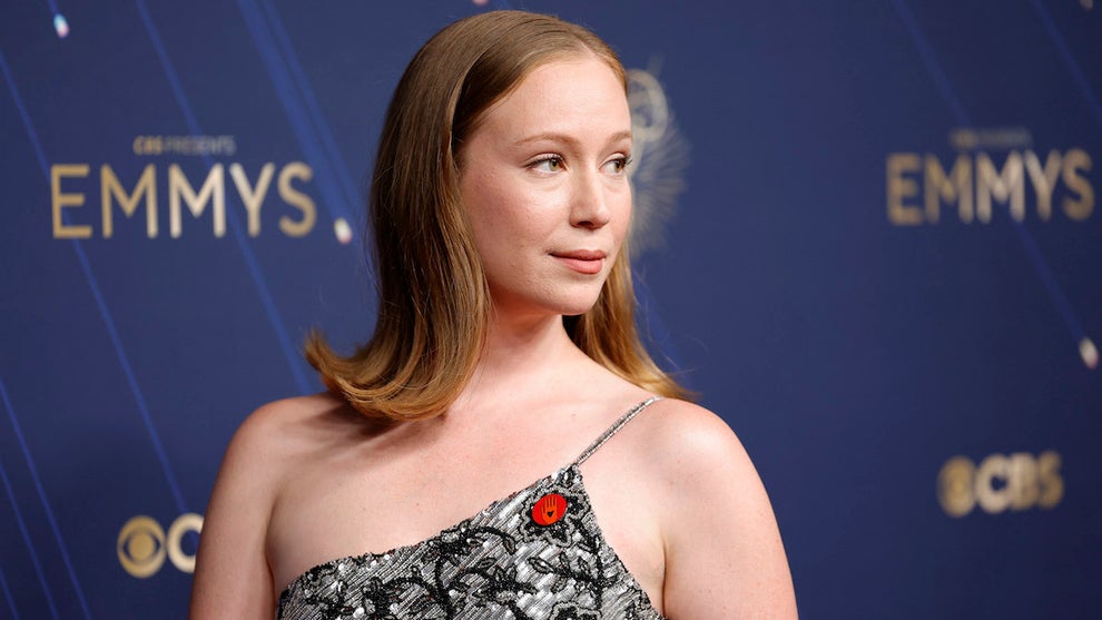 Hannah Einbinder attends the 77th Primetime Emmy Awards on Sept. 14, 2025 in Los Angeles. (Frazer Harrison/Getty Images)