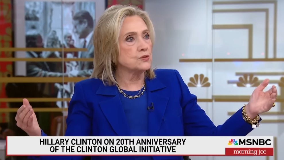 Hillary Clinton on the Sept. 24, 2025 edition of "Morning Joe" (Credit: MSNBC)