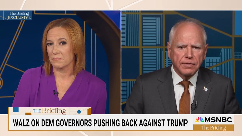 Minnesota Governor Tim Walz on the Sept. 16, 2025 edition of "The Briefing with Jen Psaki" (MSNBC)