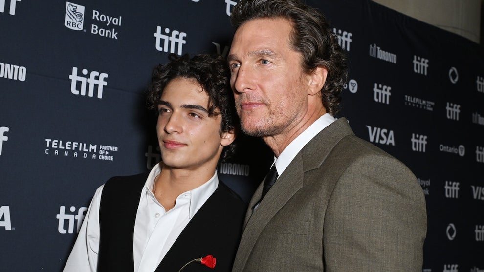 Matthew and Levi McConaughey (Credit: Olivia Wong/Getty Images)