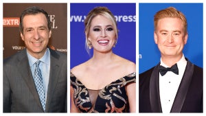 Howard Kurtz, Jacqui Heinrich and Peter Doocy (Credit: Dave Kotinsky/Getty Images; Paul Morigi/Getty Images)