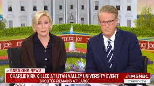 Mika Brzezinski and Joe Scarborough hosting the Sept. 11, 2025 edition of "Morning Joe" (MSNBC)