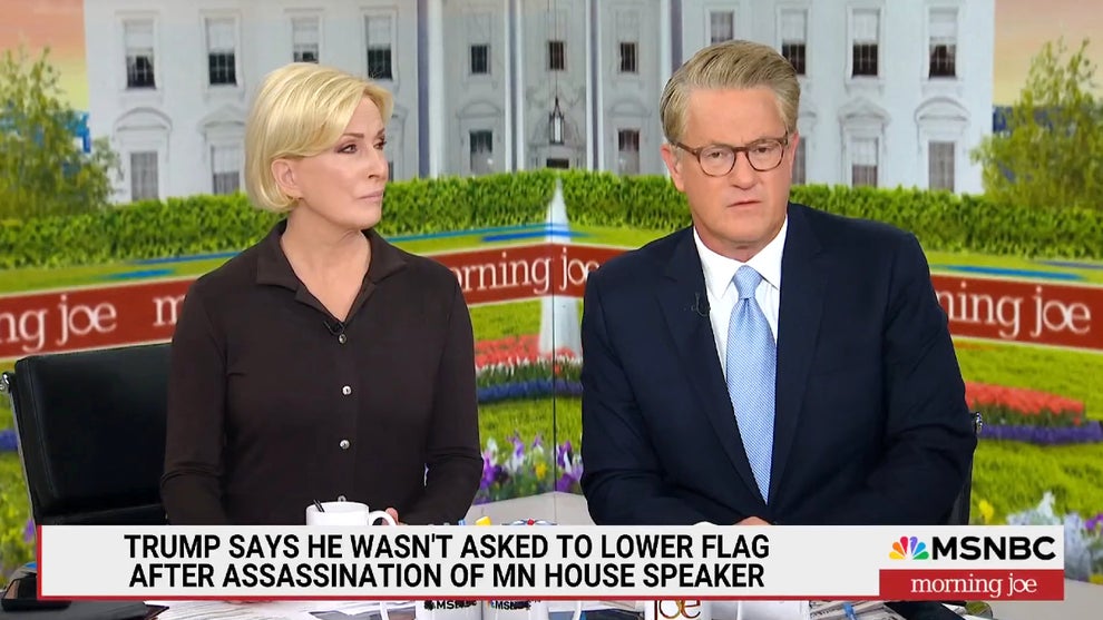 Mika Brzezinski and Joe Scarborough hosting the Sept. 16, 2025 edition of "Morning Joe" (MSNBC)
