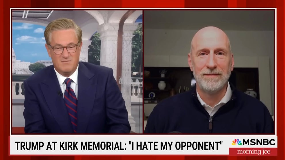 Joe Scarborough and David French on the Sept. 22, 2025 edition of "Morning Joe" (MSNBC)