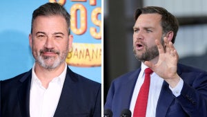 Jimmy Kimmel (Credit: Michael Loccisano/Getty Images) and JD Vance (Credit: Alex Brandon-Pool/Getty Images)