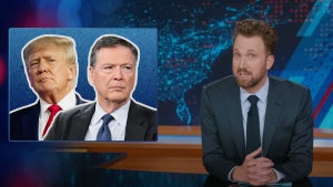 Jordan Klepper hosting "The Daily Show" (Credit: Comedy Central)