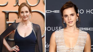 J.K. Rowling (Credit: Stuart C. Wilson/Getty Images) and Emma Watson (Credit: Arturo Holmes/Getty Images)