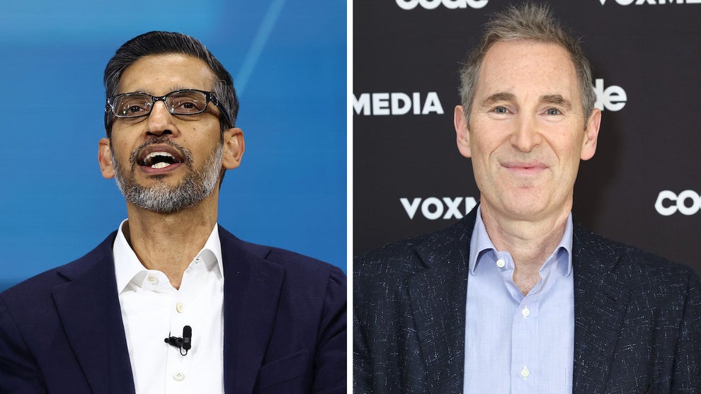 Sundar Pichai and Andy Jassy