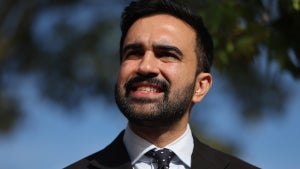New York mayoral candidate Zohran Mamdani attends a news conference in the Bronx on Sept. 17, 2025. (Credit: Spencer Platt/Getty Images)