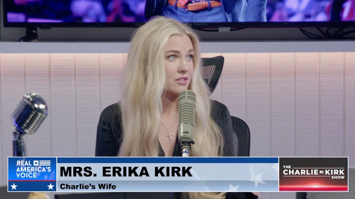 Erika Kirk Assures Listeners That Charlie's Podcast Will Continue