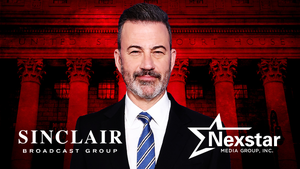 Jimmy Kimmel's late-night show is currently being preempted by broadcasting groups Sinclair and Nexstar. (Getty Images/Christopher Smith for TheWrap)