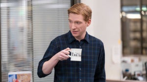 Domhnall Gleeson as Ned Sampson in "The Paper" (Peacock)