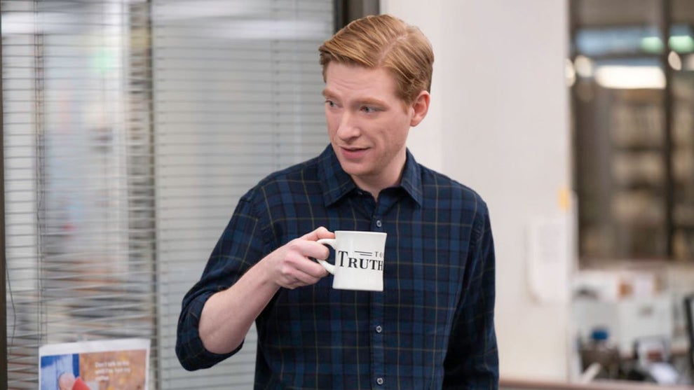 Domhnall Gleeson as Ned Sampson in "The Paper" (Peacock)