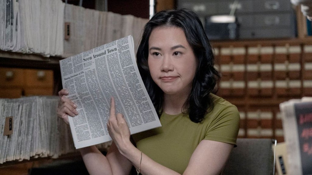 Ramona Young as Nicole Lee   in "The Paper" (Peacock)