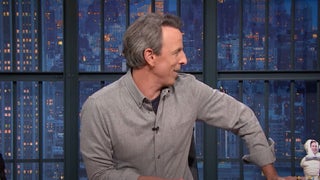 Seth Meyers Gets Thrown Off by Set Crash Mid-Monologue: ‘I Usually Roll With the Punches, That Was So Loud’ | Video
