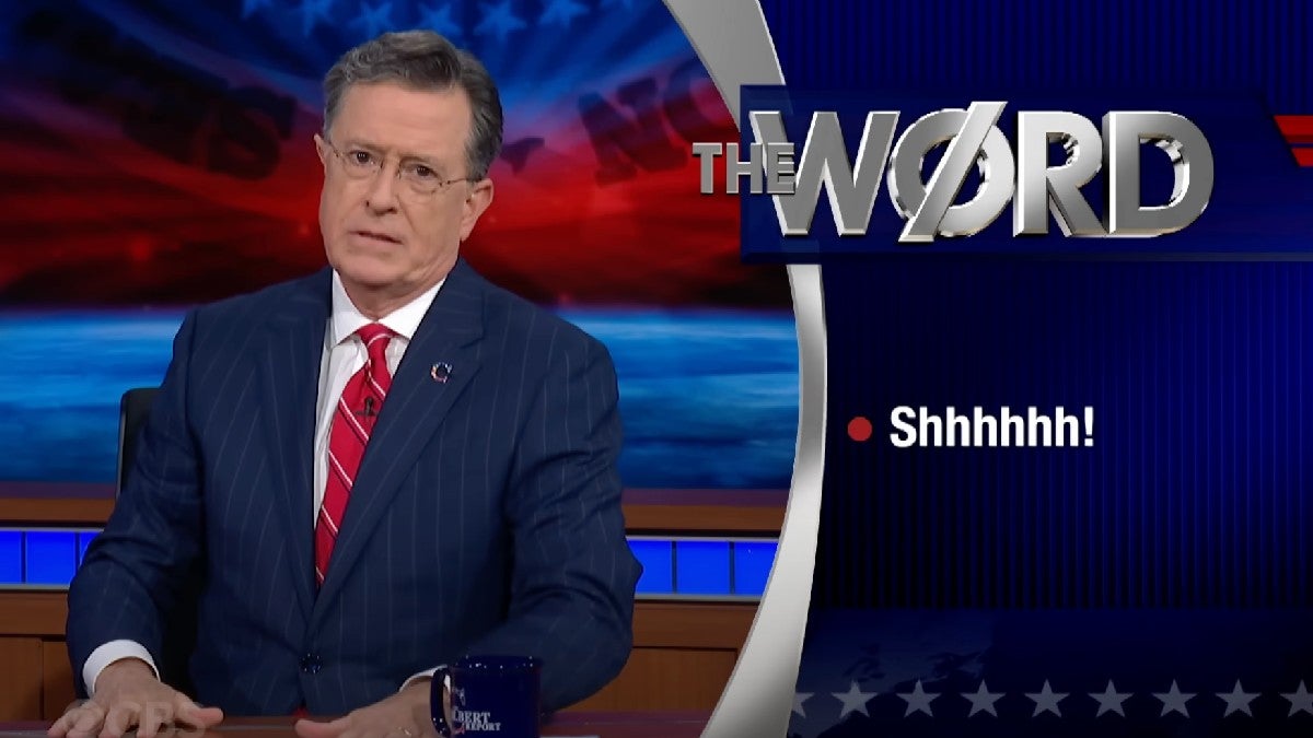 Stephen Colbert Revives 'Colbert Report' Character to Explain How to Survive Trump Censorship: 'Shhhhhh!' | Video