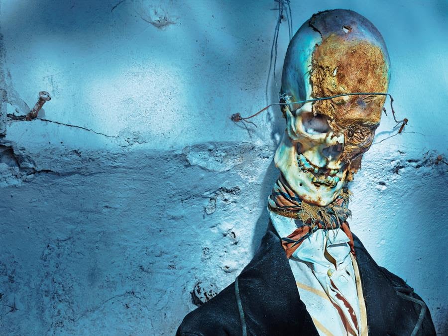 Matthew Rolston, Untitled (Long Face), Palermo, 2013. From the series Vanitas: The Palermo Portraits. © Copyright Matthew Rolston Photographer, Inc. All rights reserved. Courtesy Fahey/Klein, Los Angeles. Source: Matthew Rolston