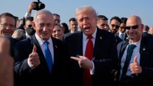 Israeli Prime Minister Benjamin Netanyahu and U.S. President Donald Trump