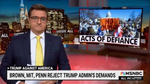 Chris Hayes hosting the Oct. 16, 2025 edition of "All In with Chris Hayes" (Credit: MSNBC)