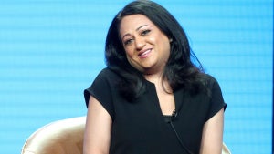 Aseem Batra speaks during the NBC segment of the Summer 2018 Television Critics Association Press Tour in Beverly Hills. (Frederick M. Brown/Getty Images)