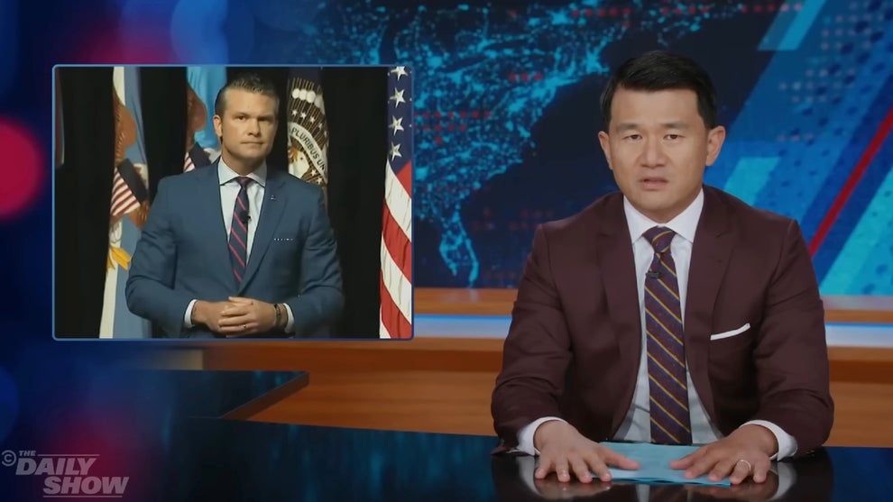 Ronny Chieng hosting the Sept. 30, 2025 edition of "The Daily Show" (Comedy Central)