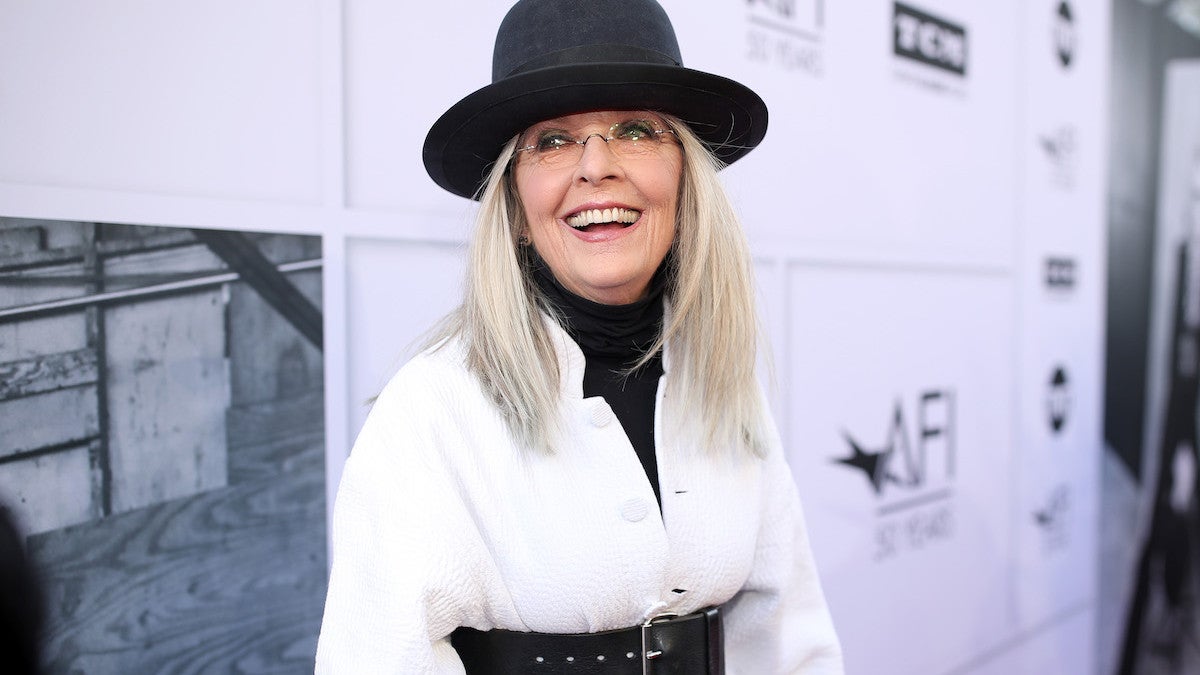 Honoree Diane Keaton arrives at American Film Institute's 45th Life Achievement Award Gala on June 8, 2017. (Source: Christopher Polk/Getty Images)