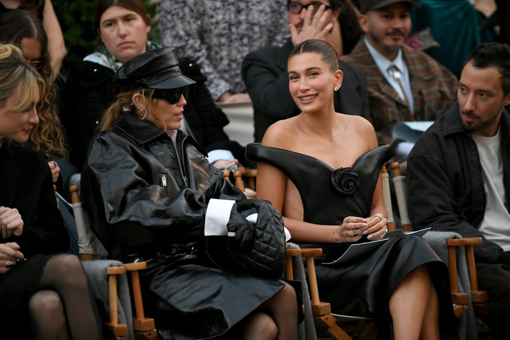 Miley Cyrus and Hailey Bieber