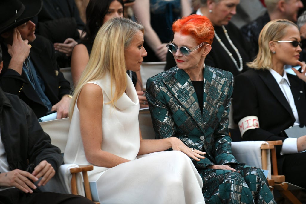 Gwyneth Paltrow and Sandy Powell 