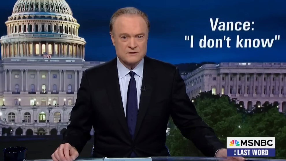 Lawrence O'Donnell hosting the Oct. 13, 2025 edition of "The Last Word with Lawrence O'Donnell" (Credit: MSNBC)