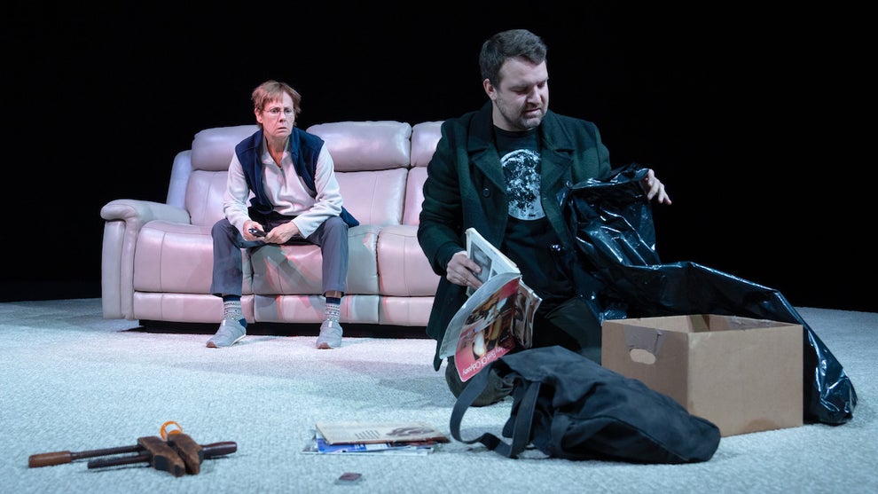 Laurie Metcalf and Micah Stock in "Little Bear Ridge Road." (Julieta Cervantes)