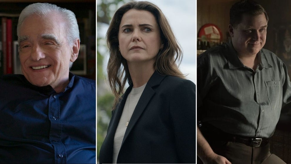 Left to right: “Mr. Scorsese” (Apple TV), “The Diplomat” Season 3 (Courtesy of Netflix) and “Devil in Disguise: John Wayne Gacy” (Brooke Palmer/Peacock)