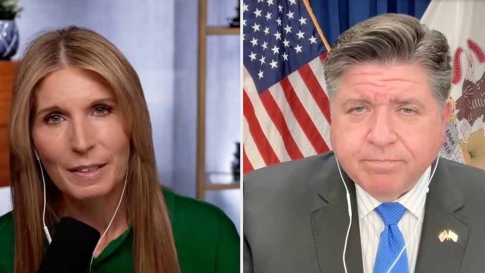 Nicolle Wallace and JB Pritzker (Credit: MSNBC)