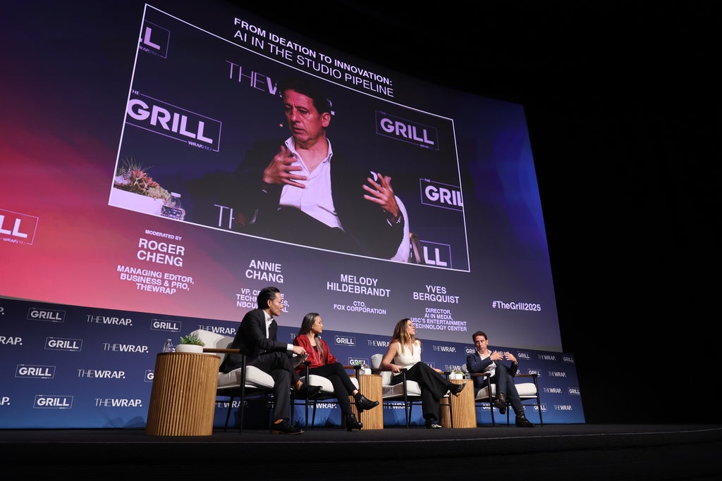 Roger Cheng, Managing Editor, Business & PRO, TheWrap, Annie Chang, VP, Creative Technologies, NBCUniversal, Melody Hildebrandt, CTO, Fox Corporation
Yves Bergquist, Director, AI in Media, USC’s Entertainment Technology 
