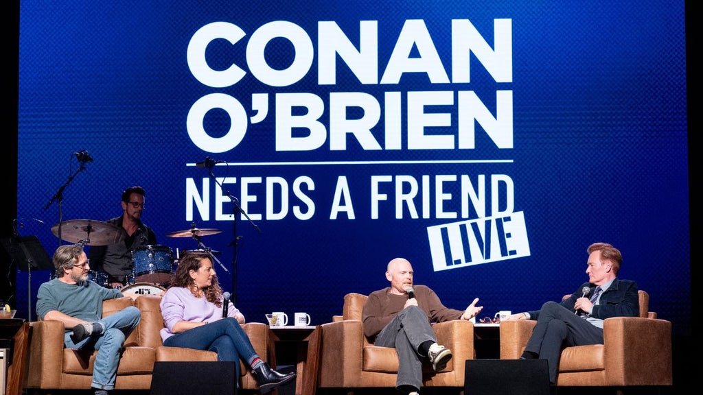 "Conan O'Brien Needs a Friend" at the Fonda Theater on Oct. 5 (Credit: Getty Images for SiriusXM)