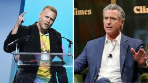 Spencer Pratt (Credit: Dave Kotinsky/Getty Images for Shorty Awards) and Gavin Newsom (Credit: Yana Paskova/Getty Images for NYT)
