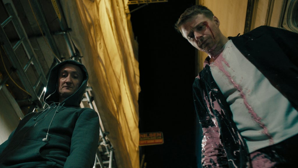 Tom Brooke and Jack Lowden in the closing moments of "Slow Horses" Season 5, Episode 4 (Apple TV)