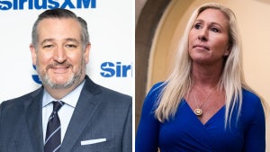 Sen. Ted Cruz (R-Tex.) and Rep. Marjorie Taylor Greene (R-Ga.) (Getty Images)
