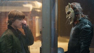 Mason Thames and Ethan Hawke in "The Black Phone 2" (Universal Pictures)