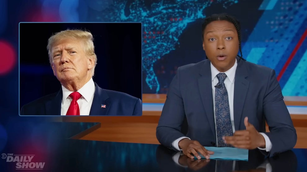 Josh Johnson hosting the Oct. 8, 2025 edition of "The Daily Show" (Comedy Central)