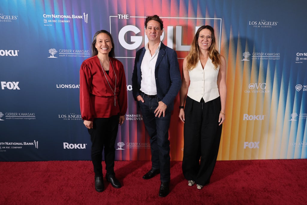 Annie Chang, VP, Creative Technologies, NBCUniversal,
Yves Bergquist, Director, AI in Media, USC’s Entertainment Technology Center, and Melody Hildebrandt, CTO, Fox Corporation