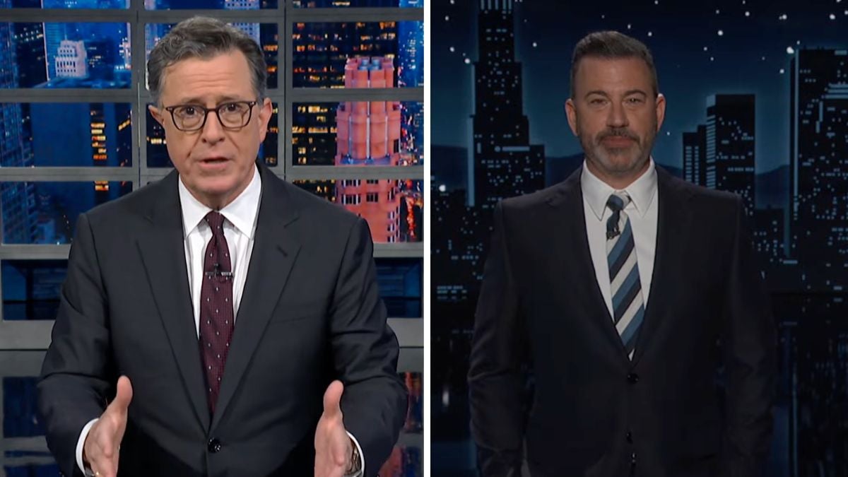 Stephen Colbert and Jimmy Kimmel Both Give Trump Credit for Ceasefire Deal On-Air: ‘Finally Did Something Positive’…