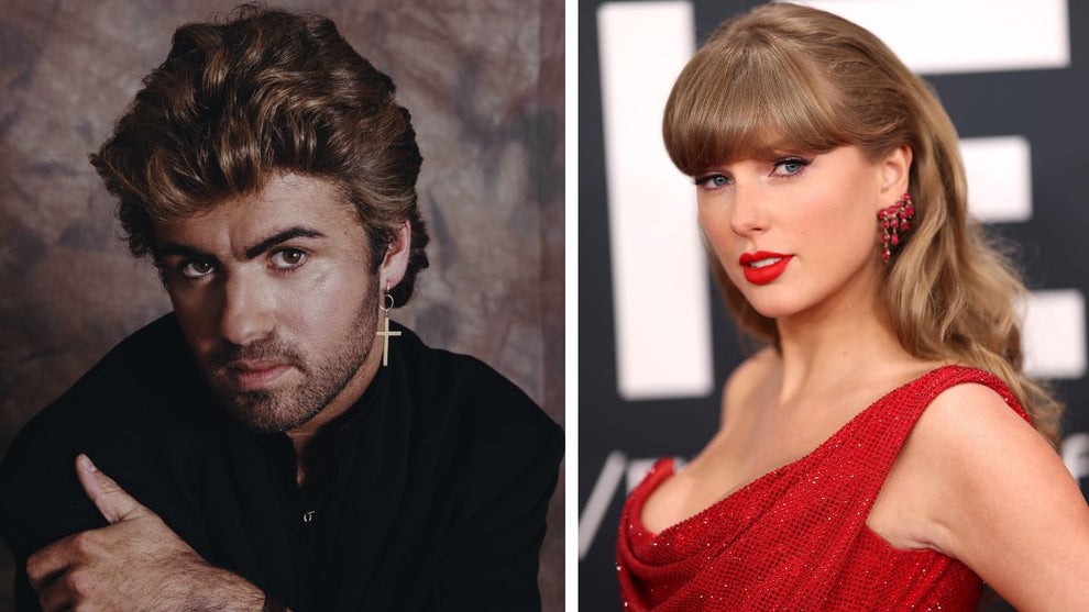 George Michael (L) and Taylor Swift (R) (Credit: Michael Putland/Matt Winkelmeyer/Getty Images)