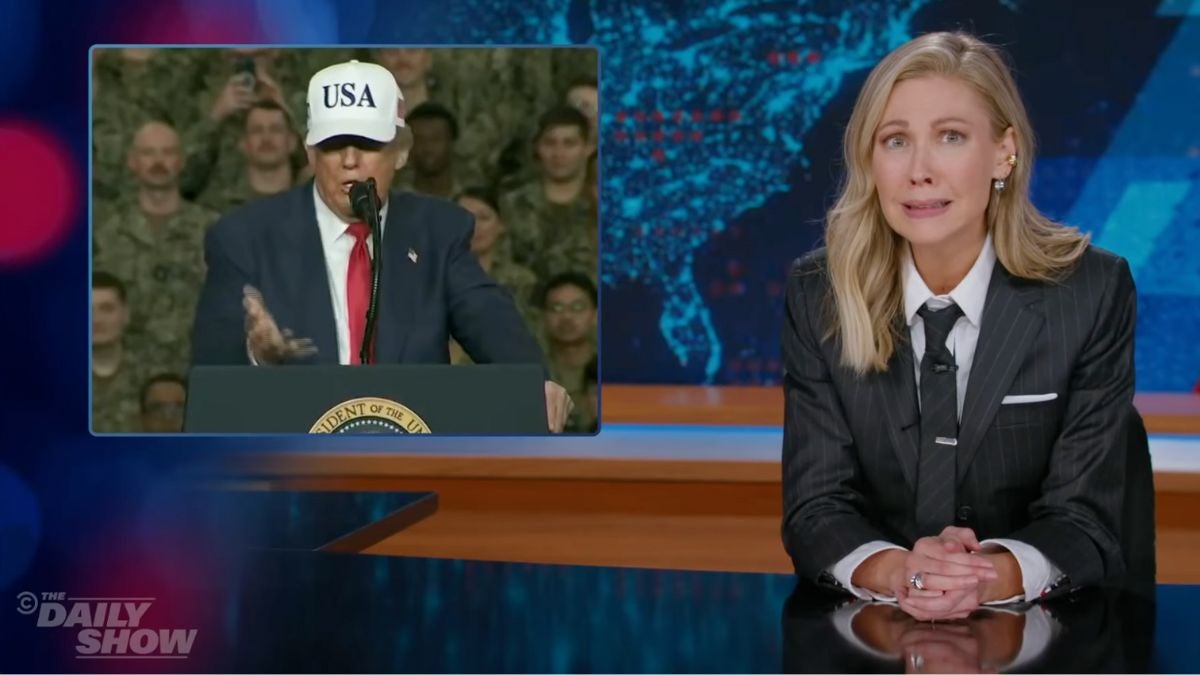 ‘The Daily Show’ Roasts Trump’s ‘Nonsensical’ Speech Explaining Magnets to the Navy: ‘What the F–k Are You Talking About?’ | Video