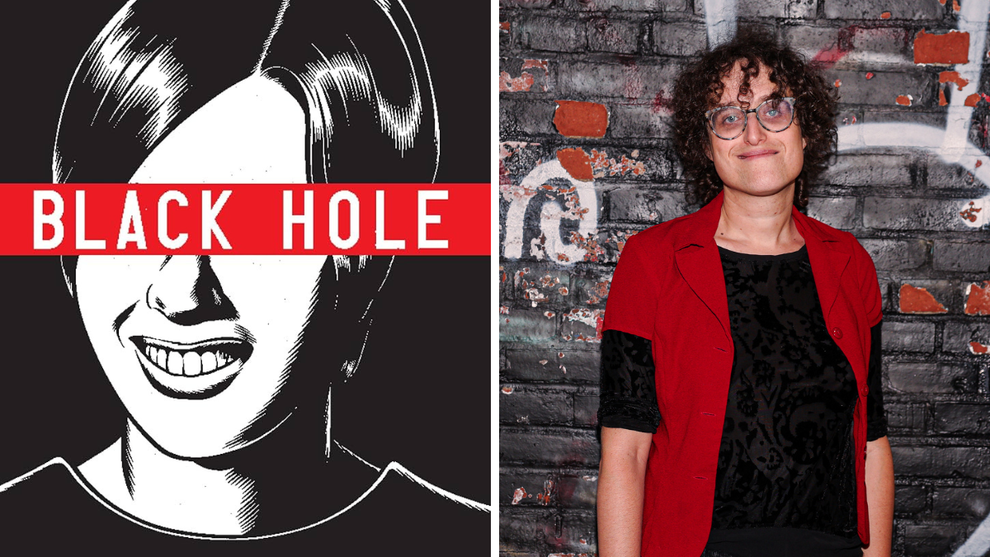 Netflix ordered "Black Hole" adaptation straight to series with Jane Schoenbrun set to write and direct (Credit: Amazon, Getty Images)